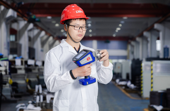 technician making measurements