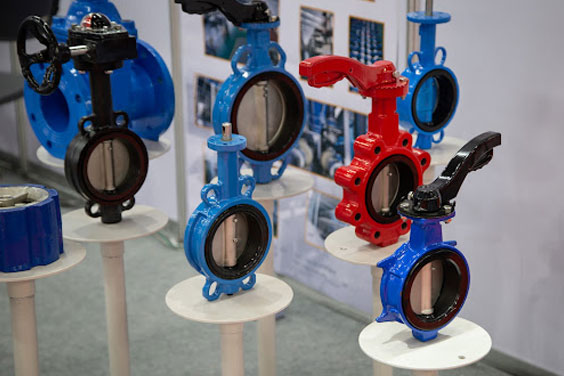 Install butterfly valves