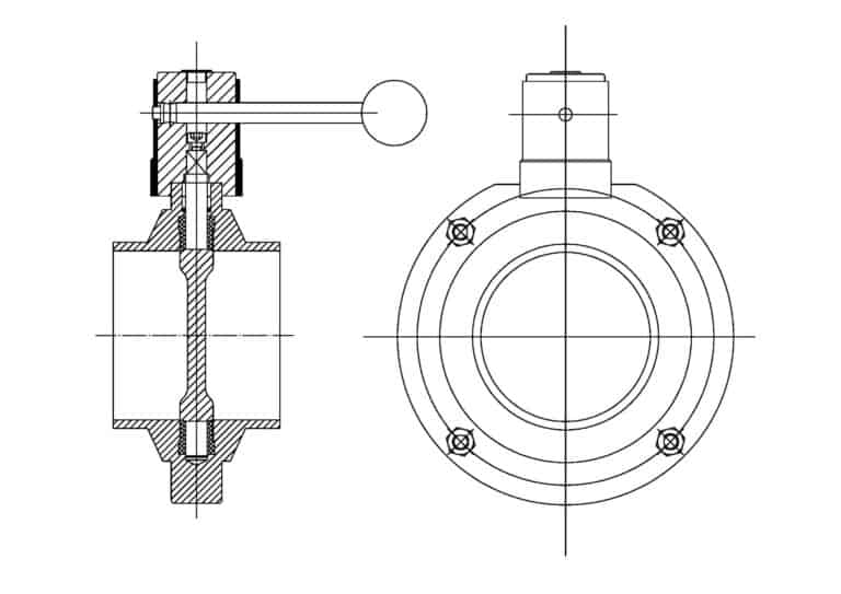 Butt Welded Concentric Butterfly Valves