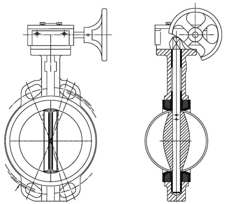 Wafer Type Concentric Butterfly Valve