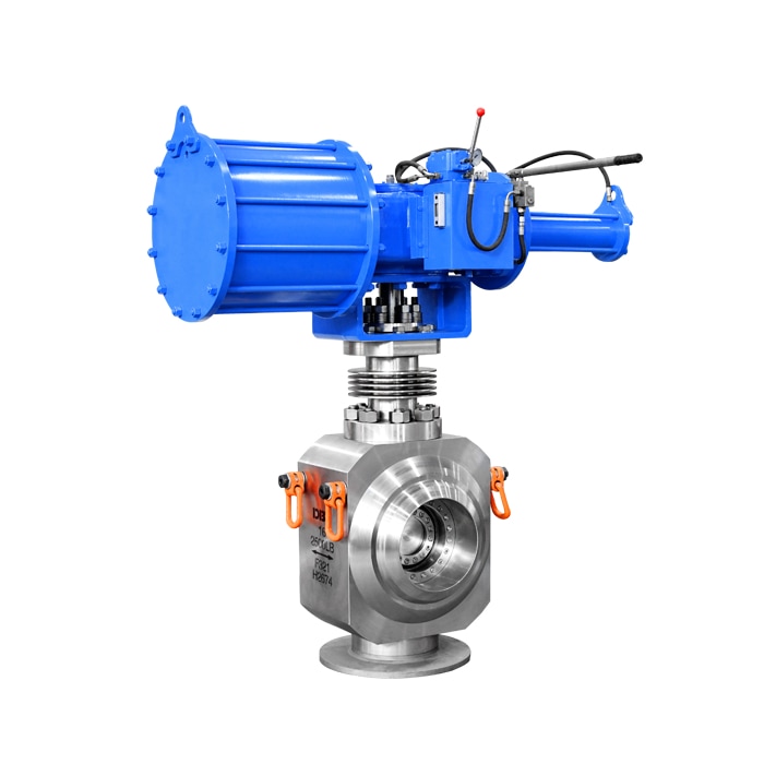 High temperature and high pressure triple offset butterfly valve with material SS321