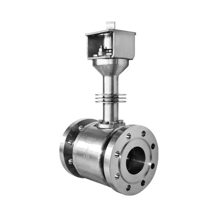 Metal hard seal ball valve with radiator